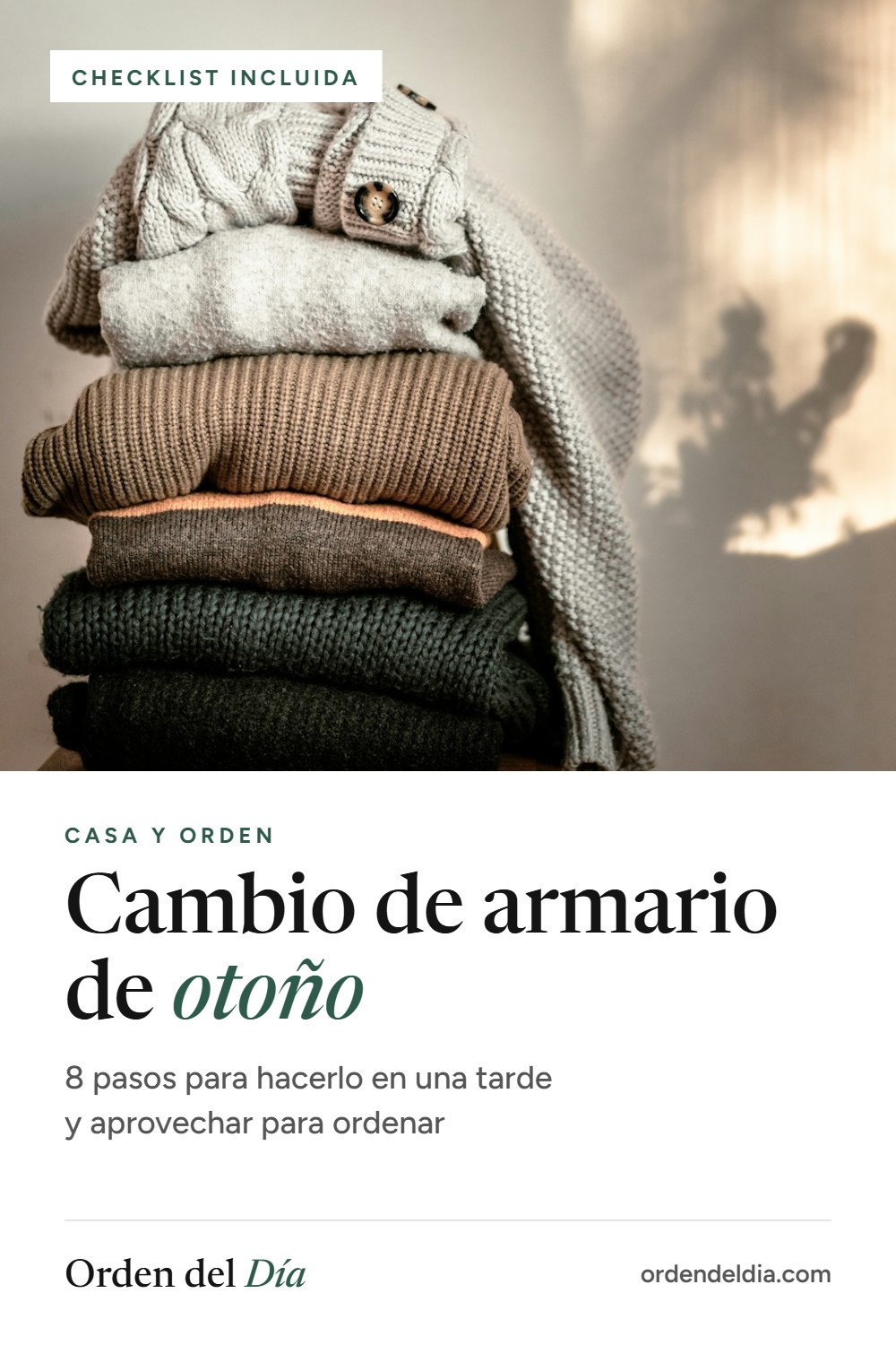 Cambio de armario de otoño: 8 pasos para hacerlo en una tarde y aprovechar para ordenar