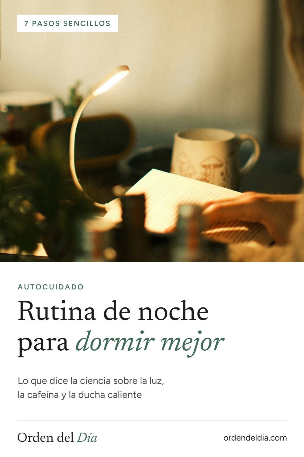 Rutina de noche para dormir mejor: 7 pasos sencillos según la ciencia